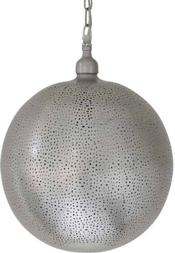 Safaary - Oosterse Hanglamp Zilver Ajla Ø 30 x 40cm