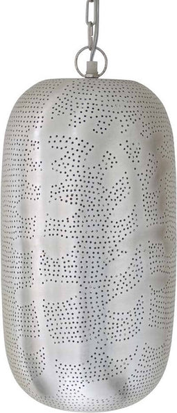 Safaary - Oosterse Hanglamp Zilver Danica Ø 23 x 40cm
