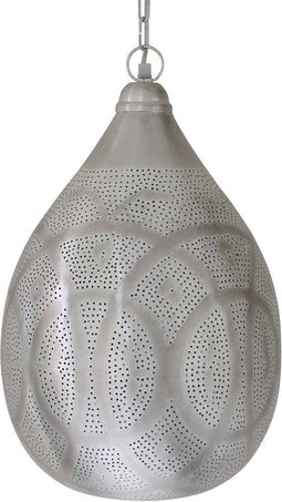 Safaary - Oosterse Hanglamp Zilver Donika Ø 30 x 46cm
