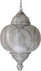 Safaary - Oosterse Hanglamp Zilver Ivana Ø 33 x 49cm