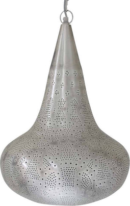 Safaary - Oosterse Hanglamp Zilver Malika Ø 35 x 51cm