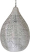 Safaary - Oosterse Hanglamp Zilver Miriana Ø 29 x 45cm