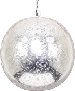 Safaary - Oosterse Hanglamp Zilver Saida Ø 40 x 44cm