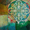 Safaary - Oosterse Schilderij Mandala Groen Blauw - 70x70 CM