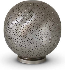 Safaary - Oosterse Tafellamp Nikkel Goud Kali Ø 20 x 20cm