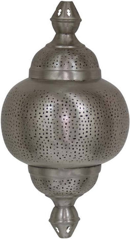 Safaary - Oosterse Wandlamp Houriya Nikkel Goud 23 x 12 x 41cm