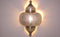 Safaary - Oosterse Wandlamp Houriya Nikkel Goud 42 x 22 x 66cm
