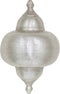 Safaary - Oosterse Wandlamp Zilver Paya 42 x 22 x 66cm