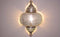 Safaary - Oosterse Wandlamp Zilver Paya 42 x 22 x 66cm