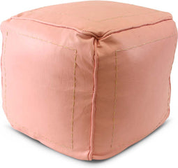Safaary - Poef Leer Blush Vierkant - 45x45 CM