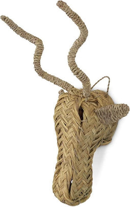 Safaary - Rieten Dierenkop Hert - 30x20 CM