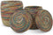 Safaary - Rieten Mand met Deksel van Zeegras Multi Rond - 30x30 CM
