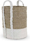 Safaary - Rieten Mand van Zeegras Wit Bali Melin-Ø 43 x 48cm