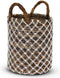 Safaary - Rieten Mand van Zeegras Wit-Naturel Bali-Ø 29 x 35cm