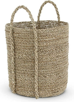 Safaary - Rieten Mand van Zeegras Wit Vue Bali-Ø 32 x 35cm