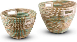 Safaary - Rieten Opbergmand Lichtgroen van Zeegras