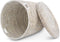 Safaary - Rieten Opbergmand met Deksel Zeegras Wit XL - 50x50 CM