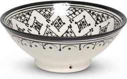 Safaary - Schaal Zwart Zerbia Mya Ø 20 x 8cm