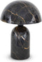 Safaary - Tafellamp Oosters Zwart Marmer Mushroom Ø 26 x 37cm