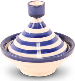 Safaary - Tajine mini Blauw met Zebra Motief