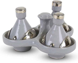 Safaary - Tajine mini Grijs met Metaal 3-delig