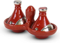 Safaary - Tajine mini Rood met Metaal 2-delig