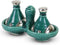 Safaary - Tajine mini Turquoise met Metaal 2-delig