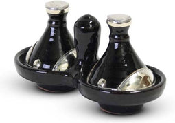 Safaary - Tajine mini Zwart met Metaal 2-delig