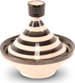 Safaary - Tajine mini Zwart met Zebra Motief