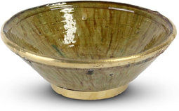 Safaary - Tamegroute Kom Mosterd met Goud Ø 24 x 9cm