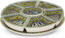 Safaary - Tapas Rond Set 8-delig Groen Ø 30 x 5cm