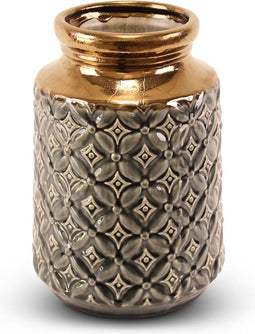 Safaary - Vaas Azure Goud Ø 25 x 16cm