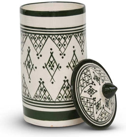 Safaary - Voorraadpot Groen Zerbia Ø 11 x 24cm