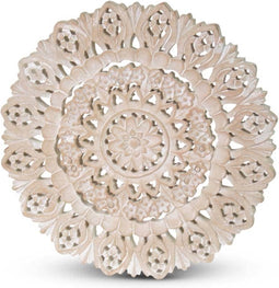 Safaary - Wandpaneel Houtsnijwerk Evina Ø 30cm