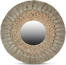 Safaary - Wandspiegel van Zeegras Riet Bali Ø 51cm