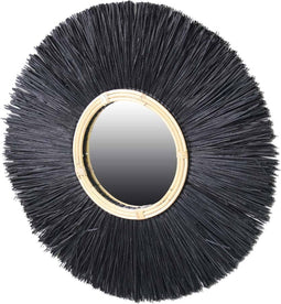 Safaary - Wandspiegel van Zeegras Riet Ø 67cm