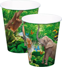Safari Party Bekers 250 ml - 8 stuks