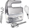 Safecourt Kitchen - Handmixer 450W – 10 Snelheden met Turbofunctie – Inclusief Deeghaken, Kloppers en Opbergbasis