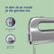 Safecourt Kitchen - Handmixer 450W – 10 Snelheden met Turbofunctie – Inclusief Deeghaken, Kloppers en Opbergbasis