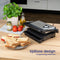 Safecourt Kitchen Panini-grill - Tosti apparaat - Contactgrill - Grill apparaat - Krachtig - Zwart