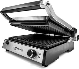 Safecourt Kitchen Tosti apparaat - Grill apparaat - Uitneembare platen ContactGrill - 3-in-1 -180 °C grill