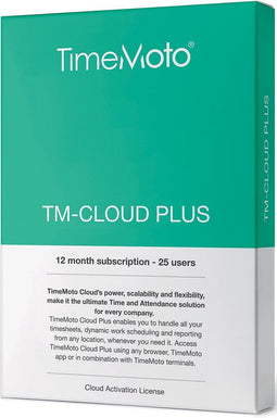 Safescan timemoto tm-cloud+ 25 user subscribtion