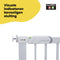 Safety 1st Flat Step Traphekje - 73 t/m 80 cm - Uitbreidbaar - Klembevestiging- Metal White
