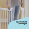 Safety 1st Flat Step Traphekje - 73 t/m 80 cm - Uitbreidbaar - Klembevestiging- Metal White