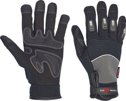 SafeWorker MARK TL DEFEND handschoen 01010178 - 6 stuks - Grijs/Zwart - 10