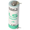 SAFT LS17500 lithium battery, size A, with single print contacts