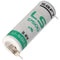 SAFT LS17500 lithium battery, size A, with single print contacts