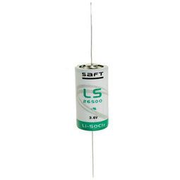 SAFT LS26500 lithium battery Li-SOCI2, C-Size with axial wire