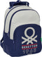 Safta Dubbele Benetton-rugzak Beige,Blauw