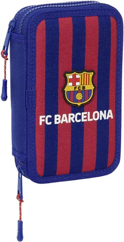 Safta Fc Barcelona Double Filled Etui 28 Eenheden Rood,Blauw Man
